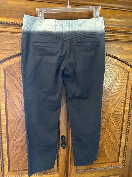 Prada cropped trousers. Ombre dipped gray gradient to a lighter waistband. 42 sz - Picture 6 of 8